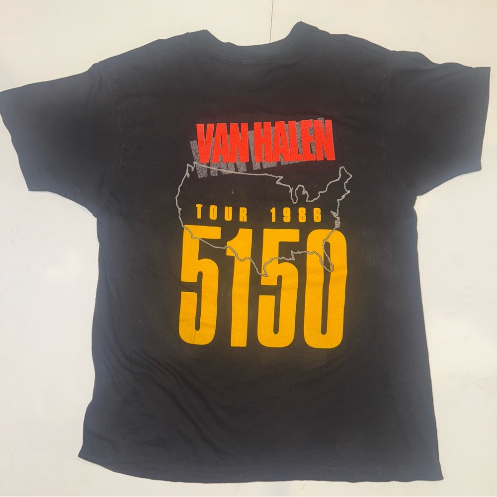 Vintage 1986 Van Halen 5150 Tour Shirt XL Single Stitch Screen Stars USA Tag!